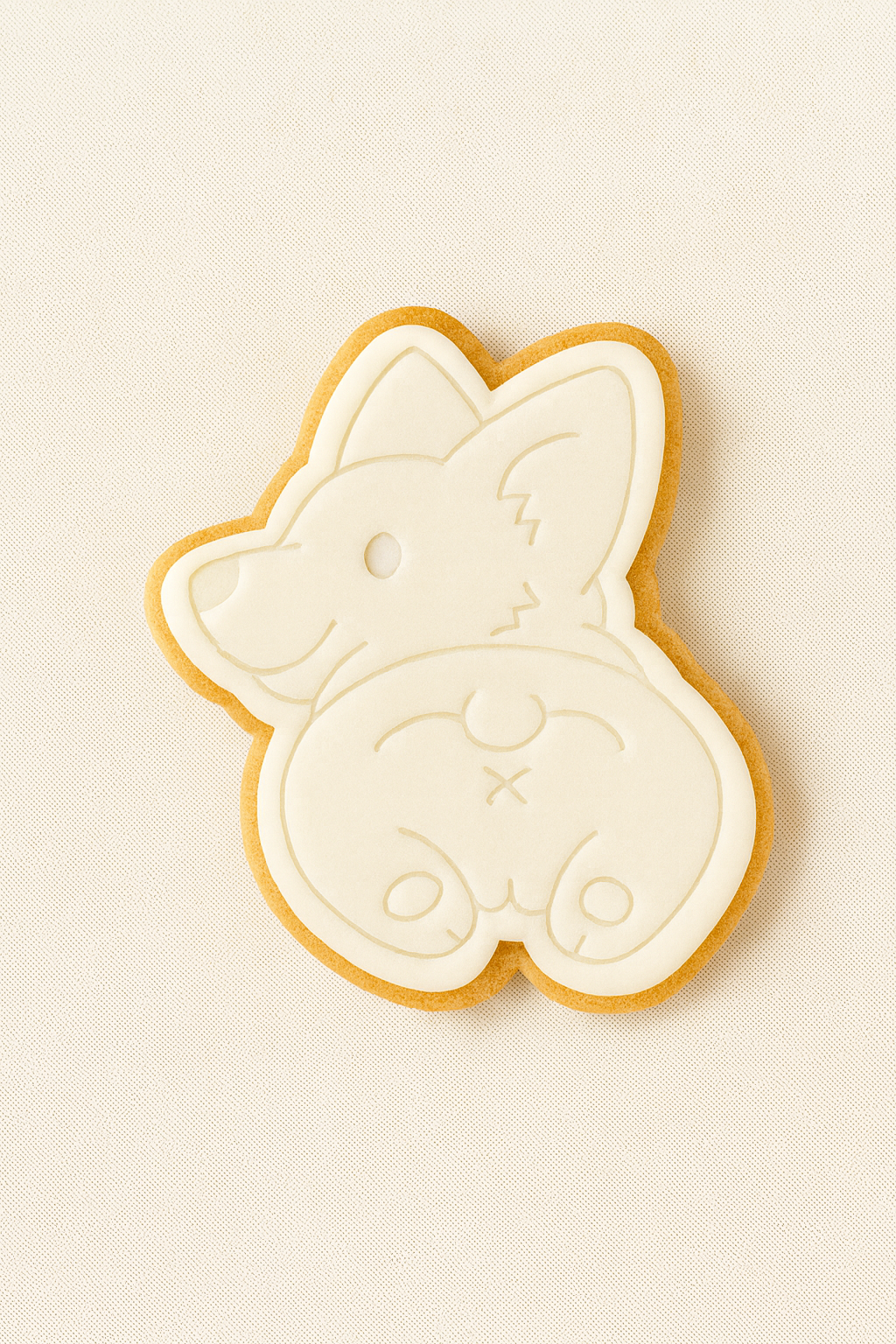 Corgi Dog Butt Cookie Cutter & Embosser Animal Biscuit Stamp