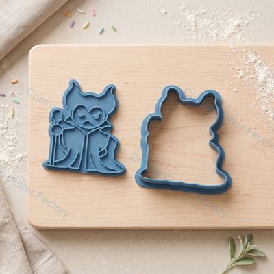 Maleficent Cookie Cutter and Embosser Stamp - Villain Character Cookies