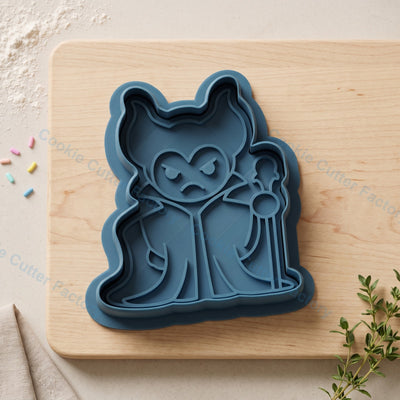 Maleficent Cookie Cutter and Embosser Stamp - Villain Character Cookies