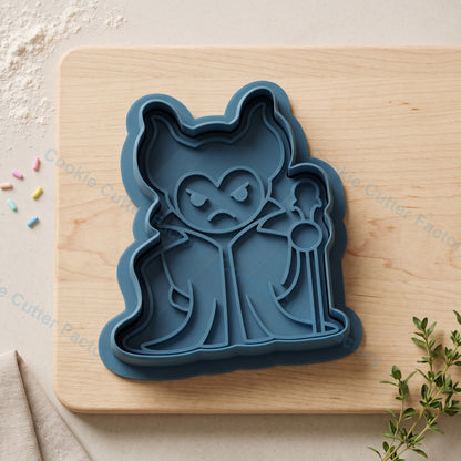 Angry Sitting Cat Cookie Cutter and Embosser Stamp - Grumpy Pet Theme