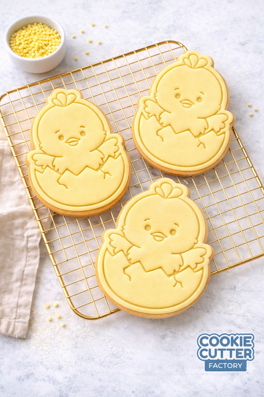 Hatching Easter Chick Cookie Cutter and Embosser Set – Holiday Collection