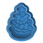Smiley Christmas Tree Cookie Cutter & Embosser – Festive Holiday Design