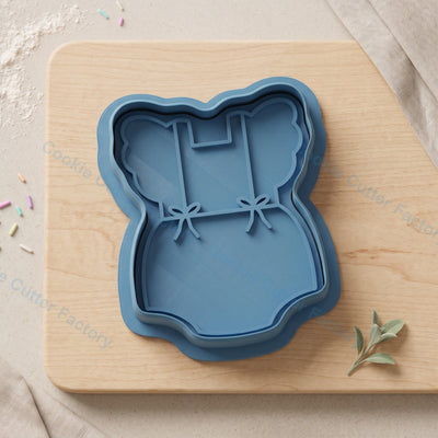 Baby Romper Cookie Cutter and Embosser Stamp - Baby Shower Cookies