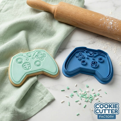 Video Game Controller Cookie Cutter and Embosser Set – Gamer Birthday Baking Tool