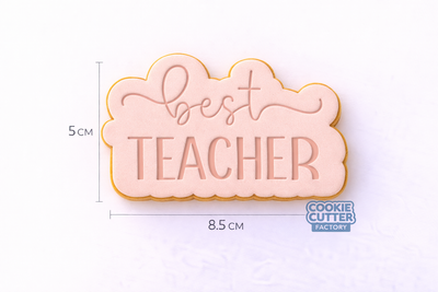 Best Teacher Appreciation Cookie Cutter and Embosser Set