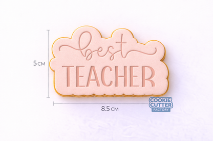 Best Teacher Appreciation Cookie Cutter and Embosser Set