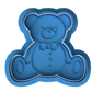 Sitting Teddy Bear with Bow Tie Cookie Cutter and Embosser Stamp | Baby Shower, Cute Toy, Nursery