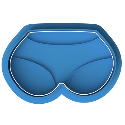 Bikini Bottoms Cookie Cutter & Embosser – Summer Swimwear Biscuit Stamp
