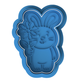Bunny with Flower Cookie Cutter and Embosser | Cute Easter Rabbit Stamp
