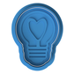 Lightbulb with Heart Cookie Cutter & Embosser Stamp