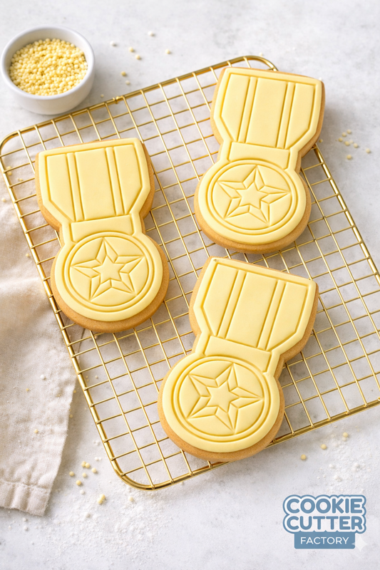 Military Service Medal Cookie Cutter and Embosser Set – Honor and Valor Series