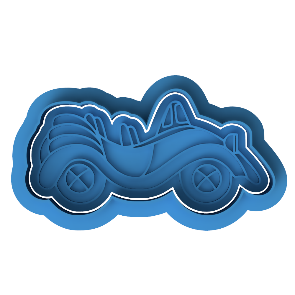 Big Red Car Cookie Cutter and Embosser Set | The Wiggles Party Baking Supplies