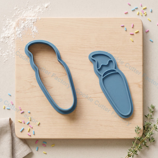 Paint Brush Cookie Cutter and Embosser Stamp - Art Party Cookies