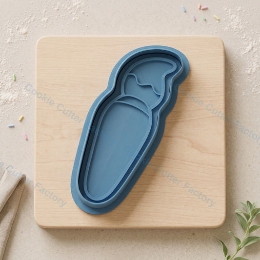 Paint Brush Cookie Cutter and Embosser Stamp - Art Party Cookies