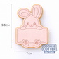 Easter Bunny with Plaque Cookie Cutter and Embosser Set – Easter Collection