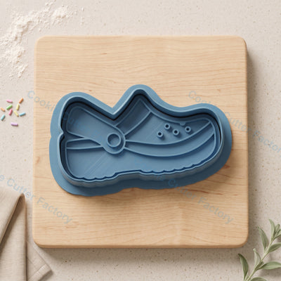 Croc Shoe Cookie Cutter and Embosser Stamp - Funny Shoe Party Cookies