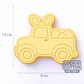 Easter Bunny Pickup Truck Cookie Cutter and Embosser Set – Easter Collection