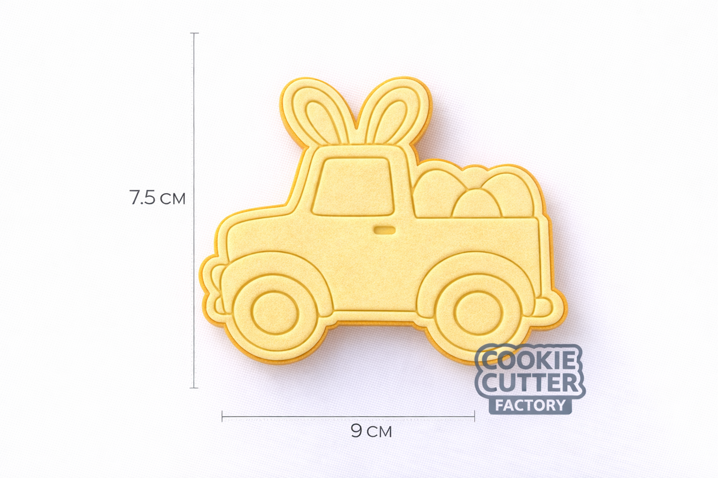 Easter Bunny Pickup Truck Cookie Cutter and Embosser Set – Easter Collection