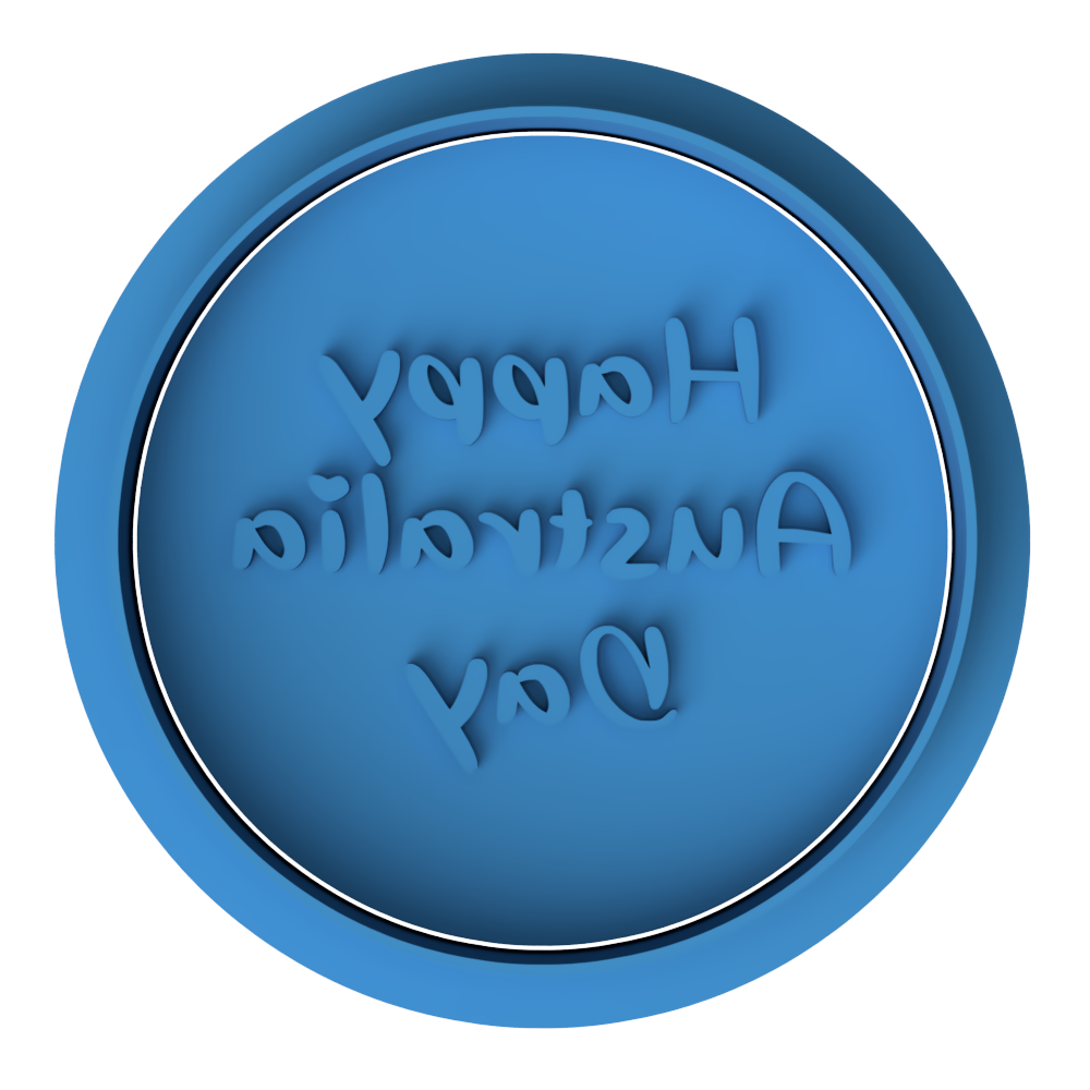 Happy Australia Day Embosser Stamp | National Holiday, Aussie, Celebration