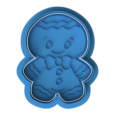 Gingerbread Man Cookie Cutter & Embosser  – Classic Christmas Design