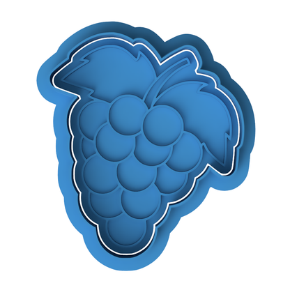 Grape Bunch Cookie Cutter and Embosser Set | Fruit Vineyard Wine Party Baking