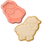 Lamb Cookie Cutter & Embosser – Sheep Biscuit Stamp