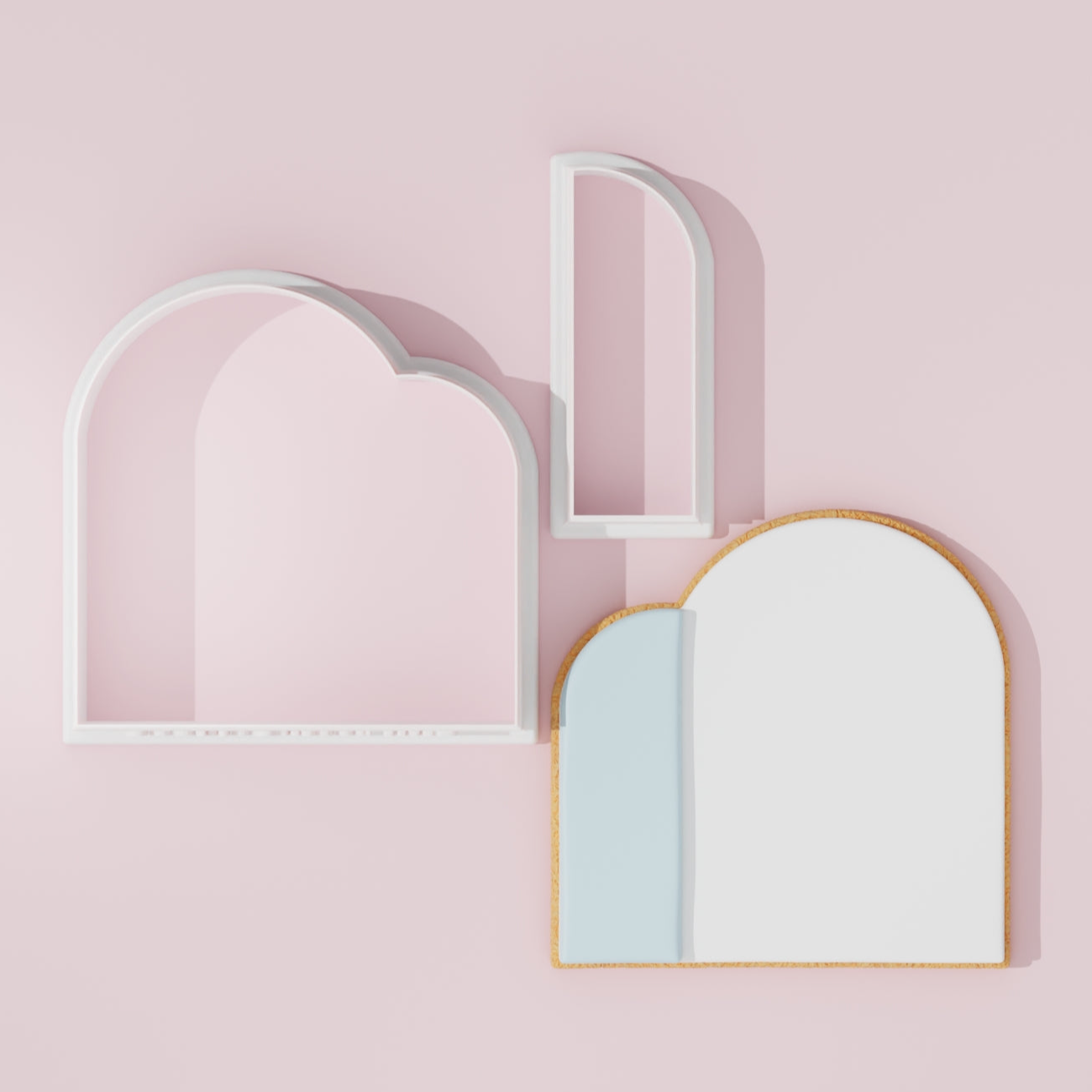 Double Arch Plaque Cookie Cutter Set 8cm