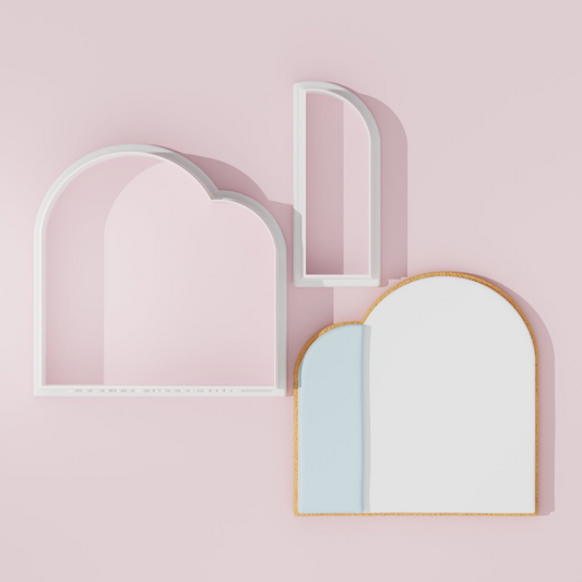 Double Arch Plaque Cookie Cutter Set 8cm