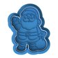 Santa Claus Cookie Cutter & Embosser – Jolly Christmas Design