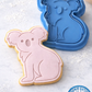 Cute Koala Cookie Cutter and Embosser Stamp | Australian Wildlife, Animal Party