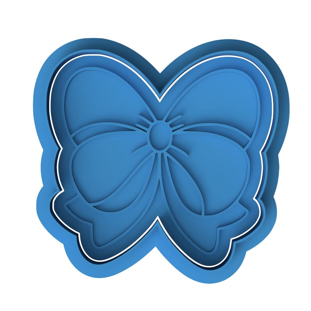 Cute Bow Cookie Cutter and Embosser Set | Coquette Ribbon | Baby Shower Girl Birthday