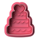 Wedding Cake with Heart Cookie Cutter & Embosser Set