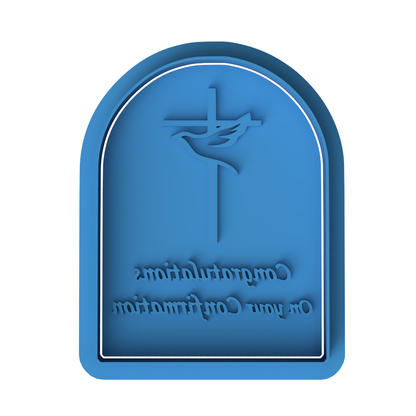Confirmation Cookie Cutter & Embosser Stamp