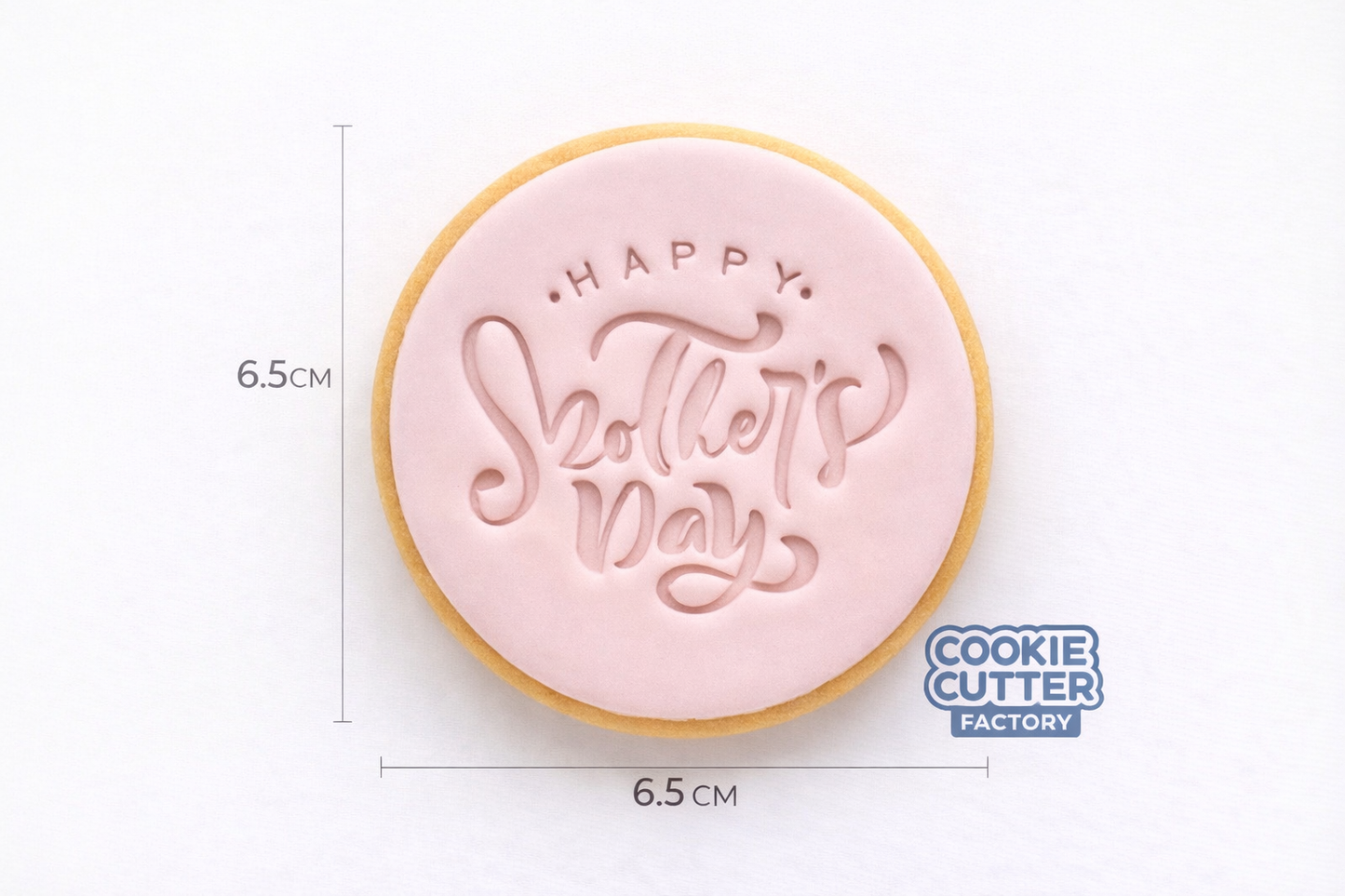 Happy Mother's Day Artistic Script Round Cutter and Embosser Set