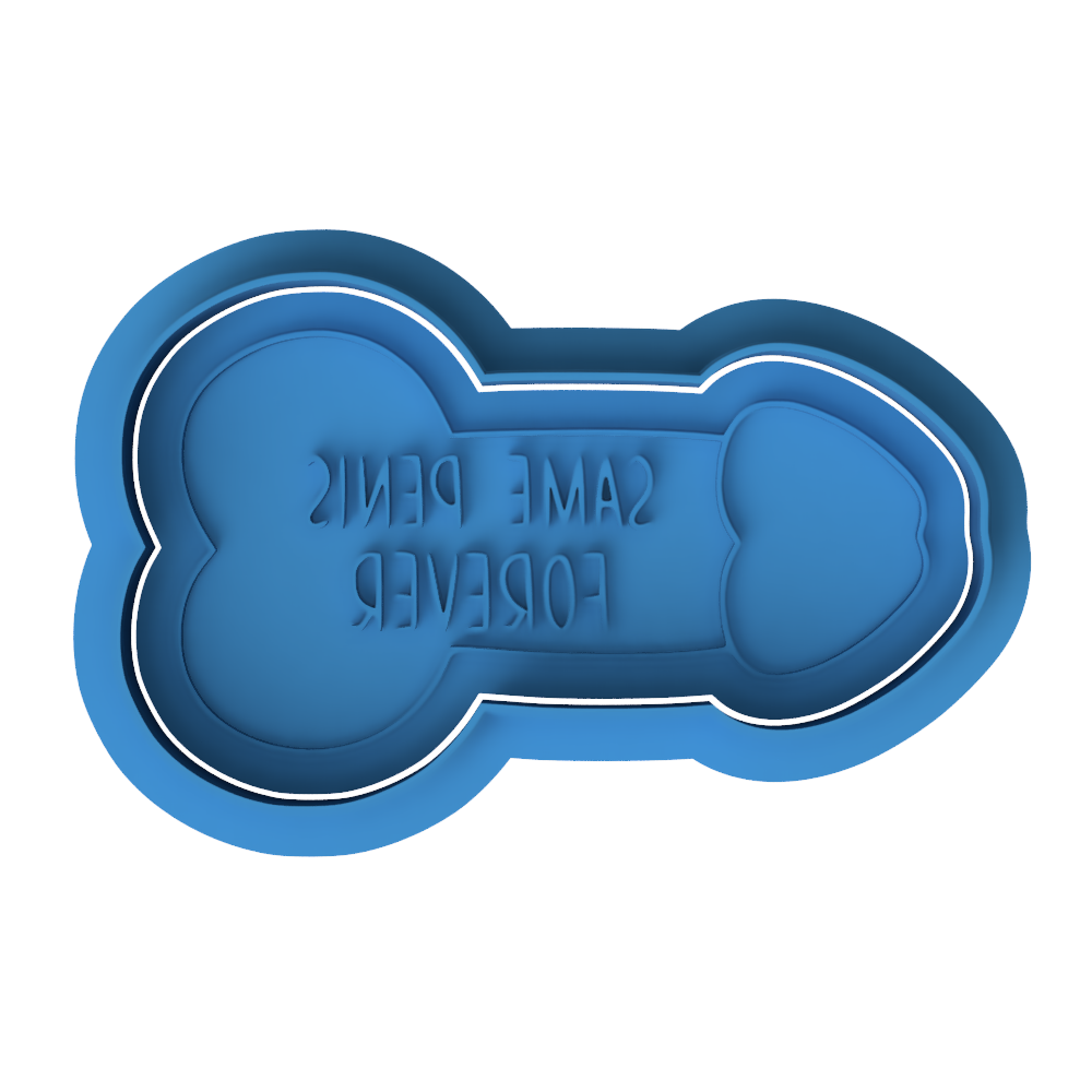 Same Penis Forever Funny Penis Cookie Cutter Set – Bachelorette & Adult Party Baking Tool