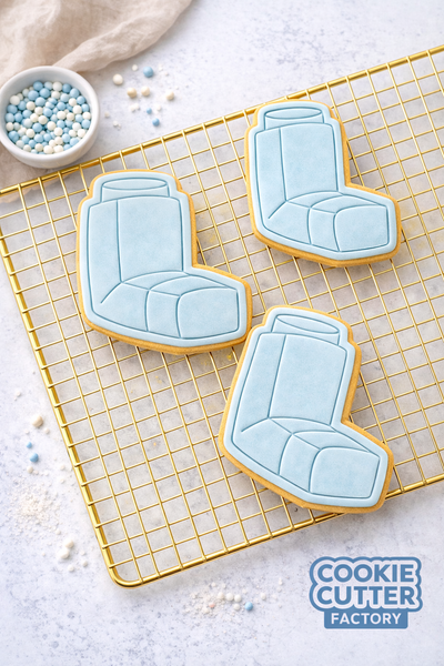 Ventolin Asthma Inhaler Cookie Cutter and Embosser Set – Medical Awareness Baking Tool