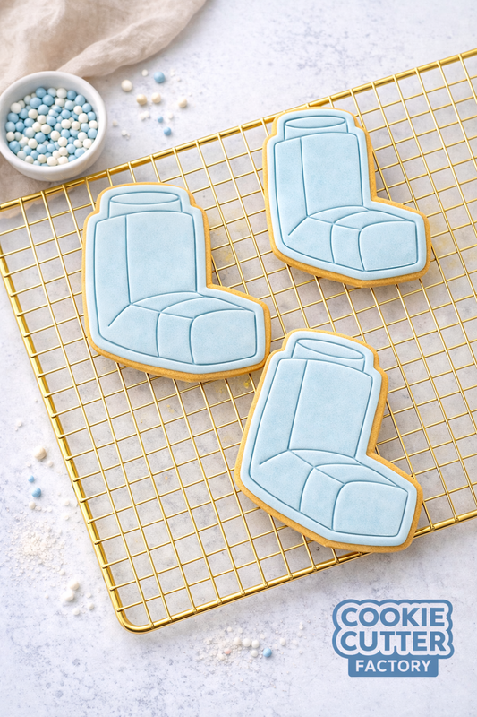 Ventolin Asthma Inhaler Cookie Cutter and Embosser Set – Medical Awareness Baking Tool