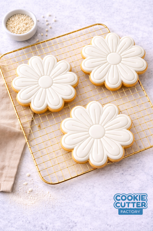 Daisy V2  Cookie Cutter & Embosser Stamp flowers