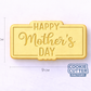 Happy Mother's Day Plaque Mother's Day Cookie Cutter and Embosser Set