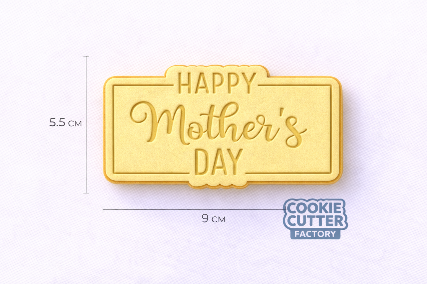 Happy Mother's Day Plaque Mother's Day Cookie Cutter and Embosser Set