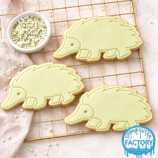 Cute Echidna Cookie Cutter and Embosser Stamp | Australian Wildlife, Animal Party