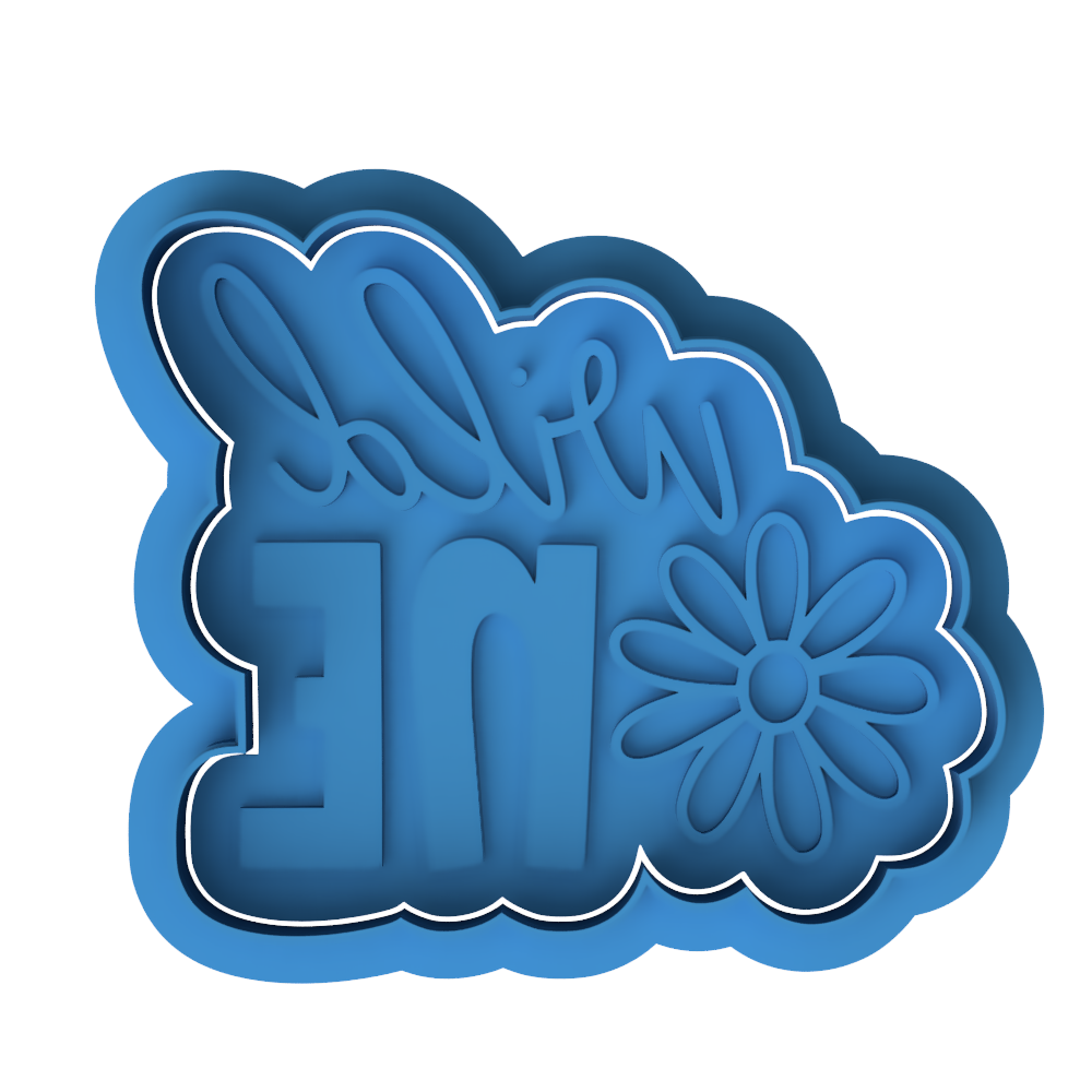 Wild One Daisy Cookie Cutter | Boho 1st Birthday Cookie Stamp