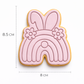 Floral Easter Bunny Rainbow Cookie Cutter and Embosser Set – Easter Collection