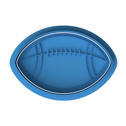 Football Cookie Cutter and Embosser Stamp | Super Bowl Party, Sports Team Snack, Rugby Ball