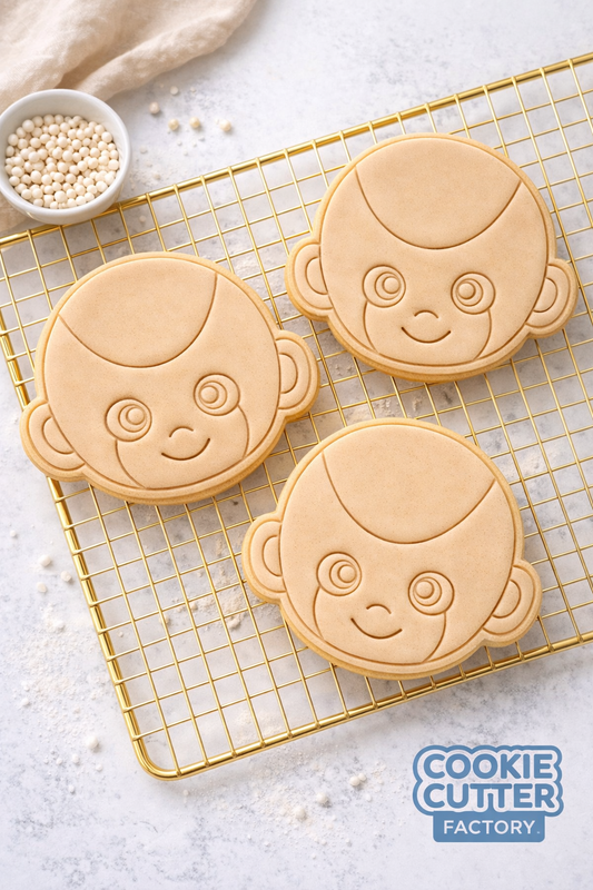 Frost Style Alien Warrior Cookie Cutter and Embosser Set – Anime Villain Baking Tool