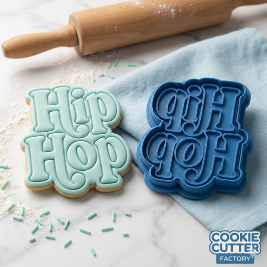 Retro Hip Hop Easter Cookie Cutter and Embosser Set – Easter Collection