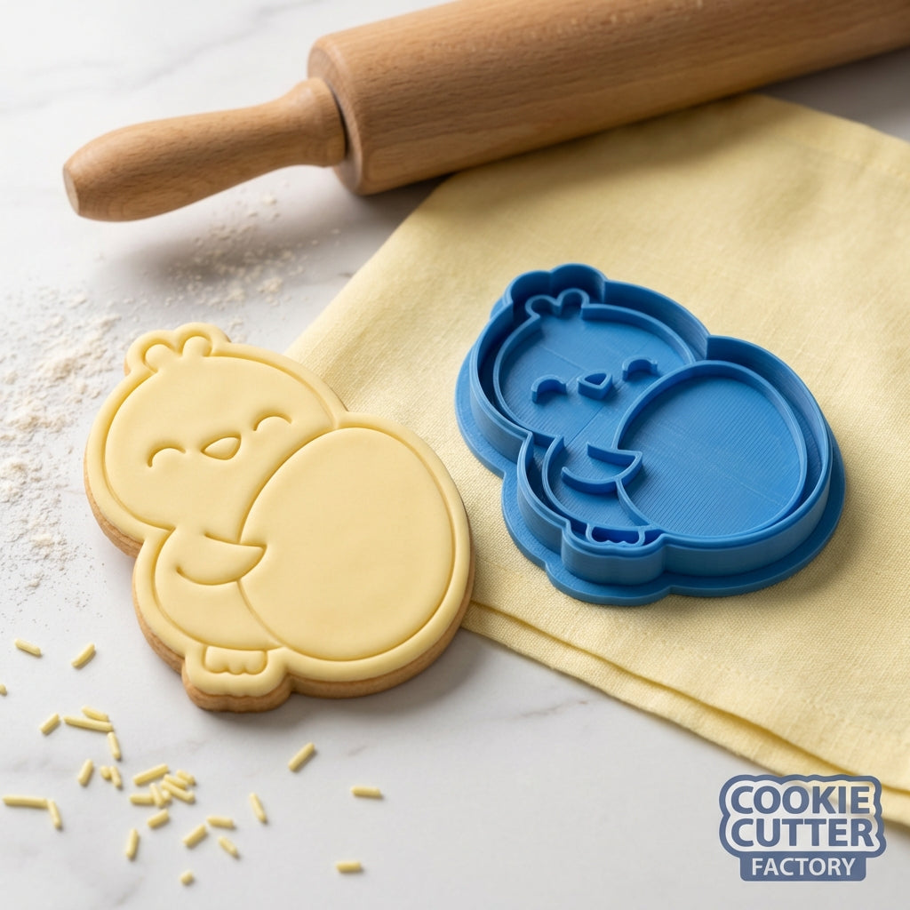 Easter Chick Hugging Egg Cookie Cutter and Embosser Set – Easter Collection