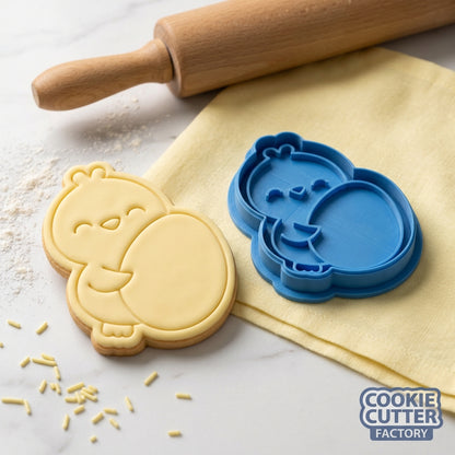 Easter Chick Hugging Egg Cookie Cutter and Embosser Set – Easter Collection