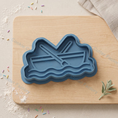 Fishing Boat Cookie Cutter and Embosser Stamp - Father's Day Cookies