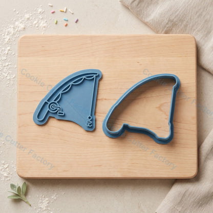 Fishing Rod Cookie Cutter and Embosser Stamp - Fishing Party Cookies
